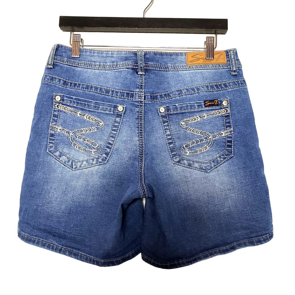 Seven7 Denim Bermuda Shorts - 8